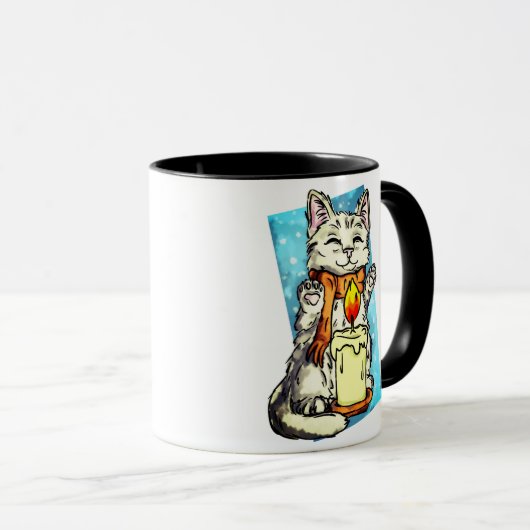 冬猫 マグカップ (正面右)