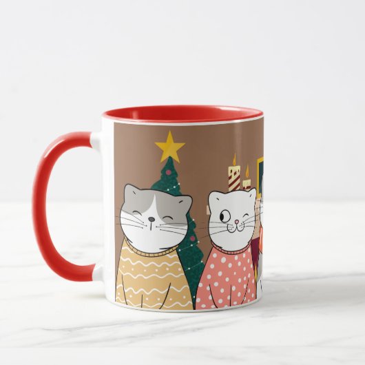 冬猫 マグカップ (左)