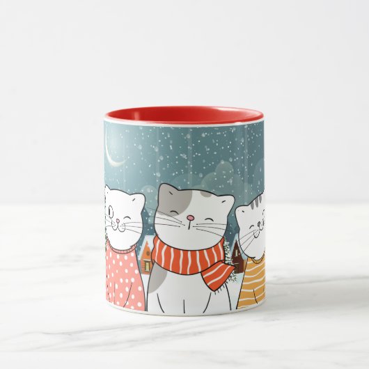 冬猫 マグカップ (中央)