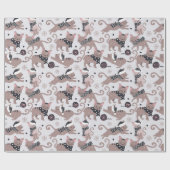 冬猫 ラッピングペーパー (フラット)