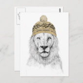 冬獅子 ポストカード (正面/裏面)