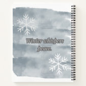 冬用ささやき ノートブック (裏面)