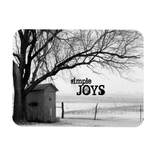 冬用アウトハウスマグネット マグネット (横)