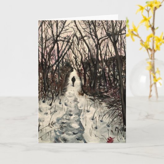 冬用カード2021 カード (黄色い花)