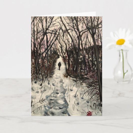 冬用カード2021 カード (小さな植物)