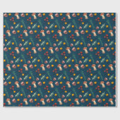 冬用キノコ ラッピングペーパー (フラット)