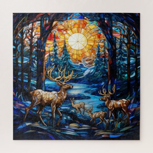 冬用ステンドグラスパズル ジグソーパズル (縦)