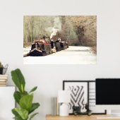 冬用ナローボート ポスター (ホームオフィス)