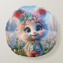 冬用バニー枕 ラウンドクッション