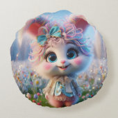 冬用バニー枕 ラウンドクッション (裏面)