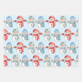 冬用ラッピング紙シートセット ラッピングペーパーシート (正面3)