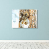 冬用リス キャンバスプリント (インサイチュ (ウッドフロア))