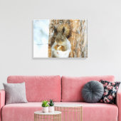 冬用リス キャンバスプリント (インサイチュ (リビング))