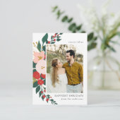 冬用植物学 |祝日の写真 ポストカード (スタンド正面)