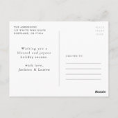 冬用植物学 |祝日の写真 ポストカード (裏面)