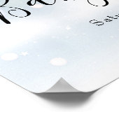 冬男女兼用の赤ちゃんシャワー歓迎Gn ポスター (角)