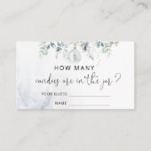 冬男女兼用はキャンディカードの数を推測 エンクロージャーカード (正面)