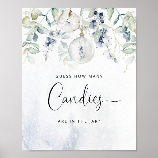 冬男女兼用キャンディの数を推測 ポスター (正面)