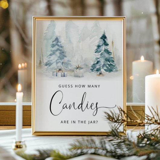 冬男女兼用キャンディの数を推測 ポスター