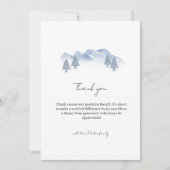 冬男女兼用極熊の赤ちゃんシャワー サンキューカード (正面)