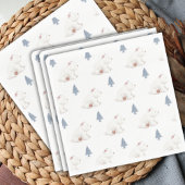 冬男女兼用極熊の赤ちゃんシャワー スタンダードランチョンナプキン