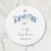 冬男女兼用極熊の赤ちゃんシャワー フェイバータグ (正面)