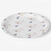 冬男女兼用極熊の赤ちゃんシャワー ペーパープレート (アングル)