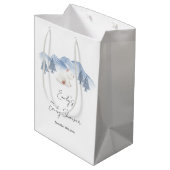 冬男女兼用極熊の赤ちゃんシャワー ミディアムペーパーバッグ (裏面アングル)