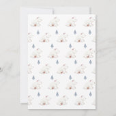 冬男女兼用極熊の赤ちゃんシャワー 招待状 (裏面)