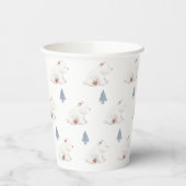 冬男女兼用極熊の赤ちゃんシャワー 紙コップ (左)