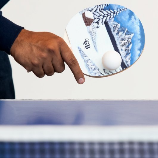 冬疑問に思文字 卓球ラケット (インサイチュ)