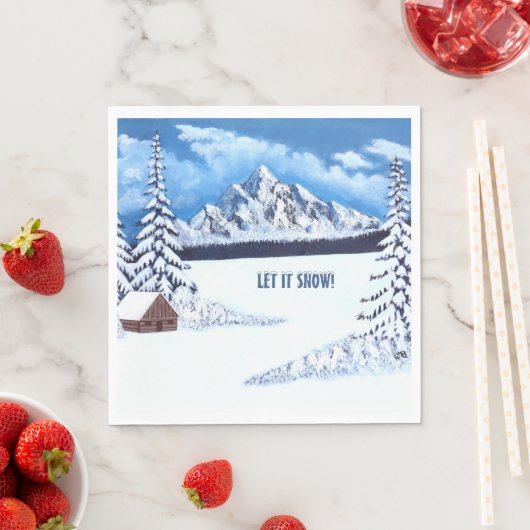 冬疑問に思 スタンダードランチョンナプキン (インサイチュ)