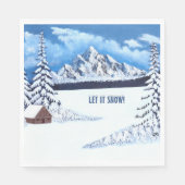 冬疑問に思 スタンダードランチョンナプキン (正面)