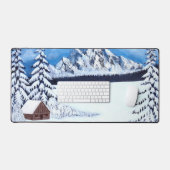 冬疑問に思 デスクマット (キーボード&マウス)