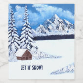 冬疑問に思 ワインラベル (シングルラベル)