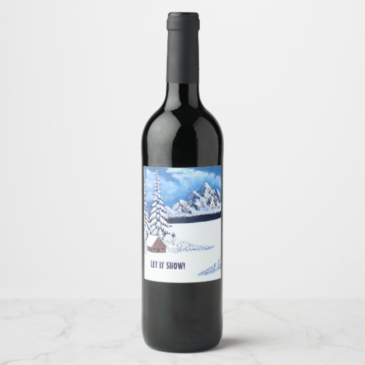 冬疑問に思 ワインラベル (正面)