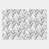 冬白つる植物水彩植物学 ラッピングペーパーシート (正面2)