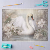 冬白鳥 薄葉紙 (クラフト)