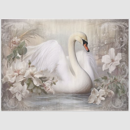 冬白鳥 薄葉紙 (正面)