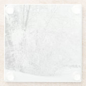 冬白 ガラスコースター (裏面)