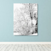 冬白 キャンバスプリント (インサイチュ (ウッドフロア))