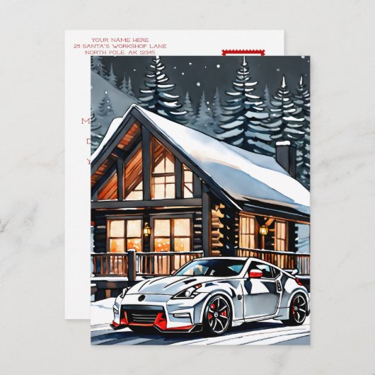 冬白JDMクリスマスポストカード シーズンポストカード (正面/裏面)