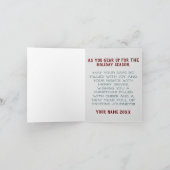 冬白JDM折りクリスマスカード シーズンカード (内部)