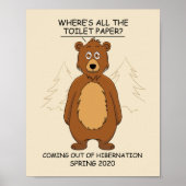 冬眠おもしろい漫画から消える ポスター (正面)