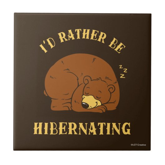 冬眠したい タイル (正面)