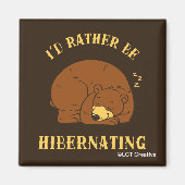 冬眠したい マグネット (正面)