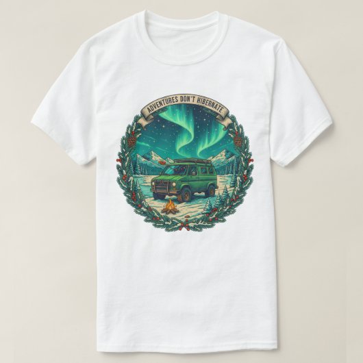 冬眠しない冒険 バンアート ウィンター Tシャツ (デザイン正面)