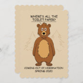 冬眠のおもしろい漫画から抜け出す シーズンカード (正面/裏面)