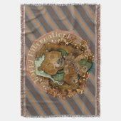 冬眠を楽しむ スローブランケット (正面縦)