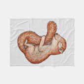 冬眠リス フリースブランケット (正面(横))